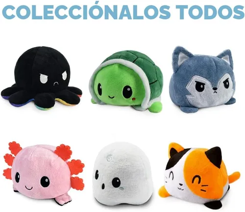 Vista 3 de TeeTurtle - El peluche reversible original de koala - gris - lindos animales de peluche sensoriales que muestran tu estado de ánimo