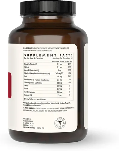 Vista 3 de The Wellness Company Corazón saludable: fuerza cardiovascular, flujo sanguíneo, producción de óxido nítrico y niveles de colesterol saludables 120