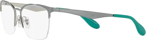 Vista 4 de Ray-Ban RX6345-2919 Eyeglasses SilverLight Green wDemo Lens 52mm