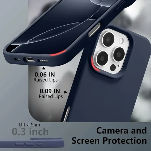 Vista 340 de Funda magnética de silicona para iPhone 13 Pro, color blanco antiguo [Compatible con Magsafe] [Forro de microfibra suave antiarañazos], funda