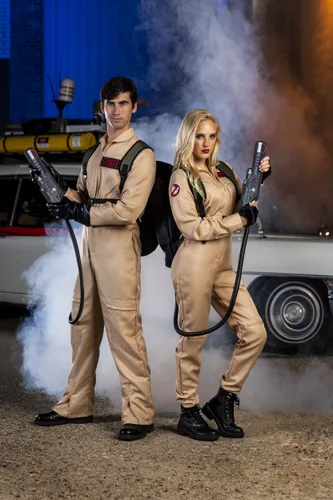 Vista 6 de Disfraz Deluxe de Ghostbusters para Hombre Multicolor