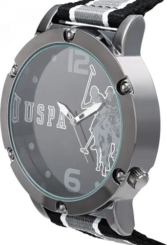 Vista 2 de U.S. Polo Assn. Reloj de cuarzo para hombre con correa de nailon, multicolor, 16 (modelo USC57023AZ)