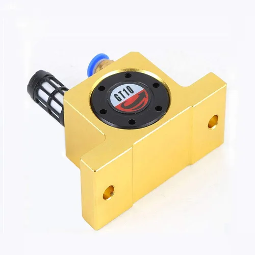 Vista 2 de G 1/8" vibradores de turbina neumática vibradores silenciosos de oro industrial para tolva Golden GT-10 silenciador libre