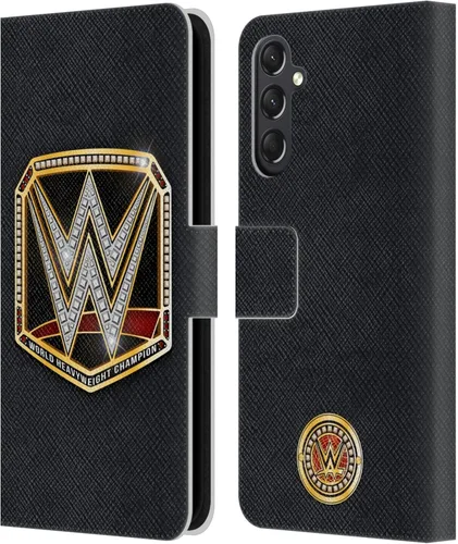 Vista 15 de Head Case Designs Officially Licensed WWE Cruiserweight Champion Title Belts Leather Wallet Case Compatible with Samsung Galaxy A07 4G Campeón