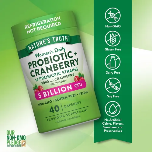Vista 9 de Nature's Truth Probióticos para mujeres 5 mil millones de UFC al día