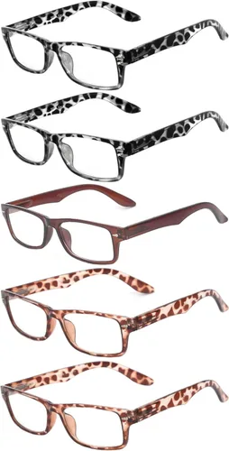 Vista 15 de OWL Gafas de lente transparentes con marco rectangular estrecho estilo retro de moda 1 azul
