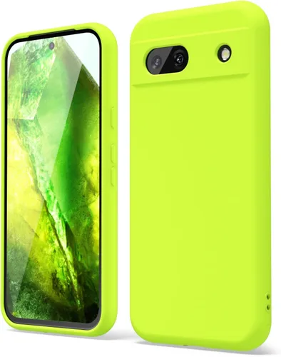 Vista 77 de oakxco para Google Pixel 6A Funda de teléfono de silicona líquida, diseño estético lindo y delgado para mujer y niña, cubierta de gel suave, lisa
