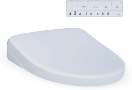 Vista 27 de TOTO® WASHLET®+ S7 - Asiento electrónico de inodoro con bidé con limpieza de varilla EWATER+® y taza clásica, alargado, color blanco algodón