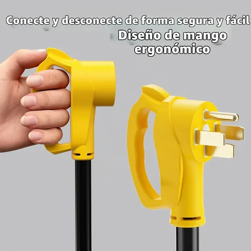 Vista 3 de Vockjour Cable adaptador RV de 50 amperios a 30 amperios de 12 pulgadas 14-50P a TT-30R