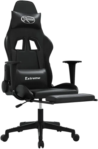 Vista 7 de Silla de juegos con reposapiés, sillas de juegos para adultos, silla de juegos de anime, silla de oficina con reposapiés, silla de juegos, sala