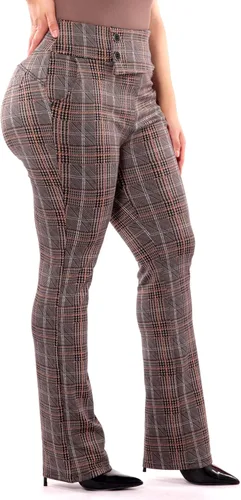Vista 4 de ShoSho Pantalones ajustados de talla grande para mujer, pantalones ajustados de meter
