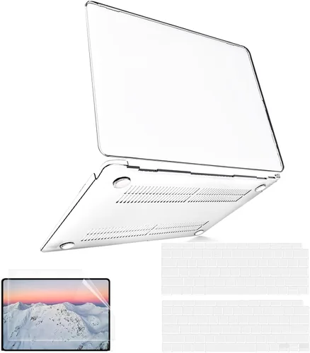 Vista 10 de B BELK - Funda para MacBook Air de 13,3 pulgadas, modelo A2337, A2179, A1932, color rosa brillante MacBook Air Case 2021 2020 2019 2018 M1 Chip