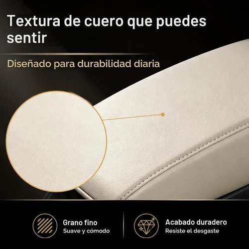 Vista 6 de AOMSAZTO Fundas de reposabrazos para Toyota RAV4 2013-2018 Beige