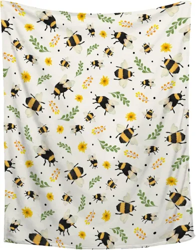 Vista 11 de Manta de insectos Regalos de insectos para niños y niñas Manta ultrasuave de mariquita para todas las estaciones Decoración de abeja