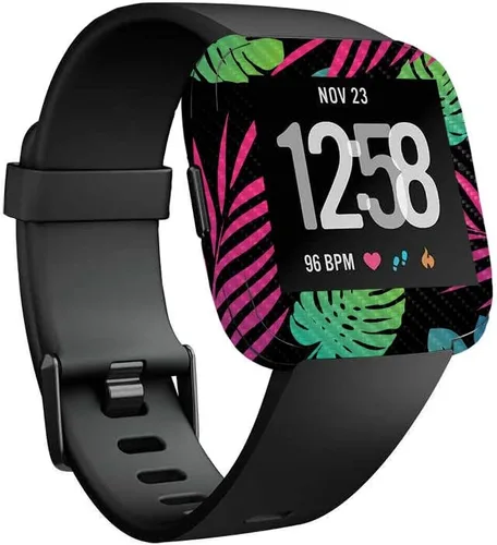 Vista 14 de MightySkins Piel de Fibra de Carbono para Fitbit Versa – Madera abstracta Protectora y duradera Acabado de fibra de carbono texturizada Fácil