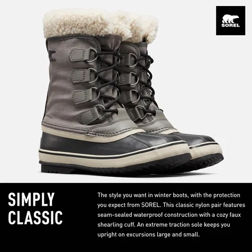 Vista 2 de Sorel Botas de carnaval de invierno para mujer, lluvia y nieve, impermeables, color marrón camello, talla, Nieve, marrón