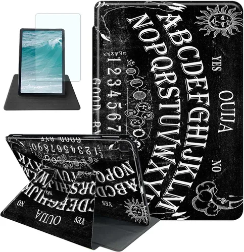 Vista 33 de Rossy Funda para Samsung Galaxy Tab A7 Lite de 8.7 pulgadas 2021 (SM-T220/T225/T227) + protector de pantalla giratorio de 360 grados con soporte