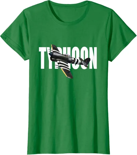 Vista 31 de RAF Hawker Typhoon WW2 Fighter Aircraft T-Shirt