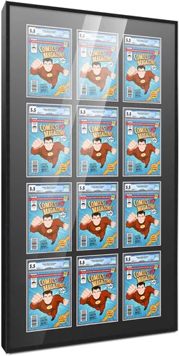 Vista 113 de Poster Palooza Marco de cómics con paspartú para 1 cómic de grado CGC, CBCS o PGX, marco de cómic de bronce para cómic de 8.125 x 13 pulgadas