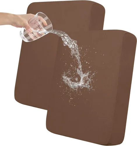 Vista 10 de Easy-Going Funda de cojín 100% impermeable para asiento de sofá, funda de cojín elástica de muebles, para niños, mascotas, cojín de sofá biplaza