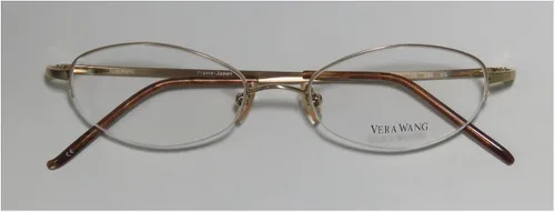Vista 2 de Vera Wang V05 - Gafas para mujer y mujer, diseño de medio borde, glamuroso, estilo japonés