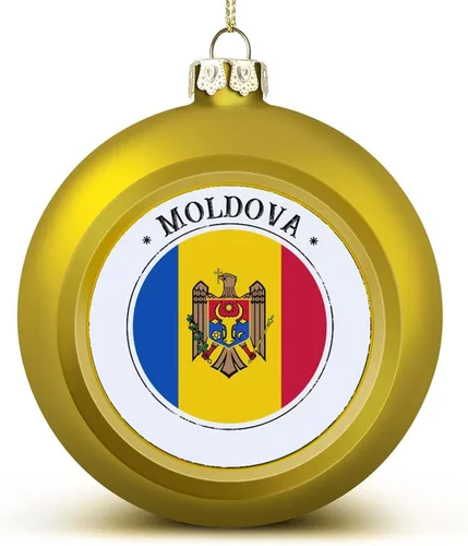 Vista 18 de Adorno de bola de Navidad de Marruecos, bandera de Marruecos, bandera de las naciones, adornos colgantes, recuerdo, regalo para árbol de Navidad