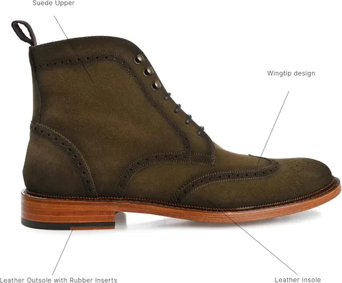 Vista 2 de TAFT Botas The Mack para hombre con cuero natural Vachetta de grano completo