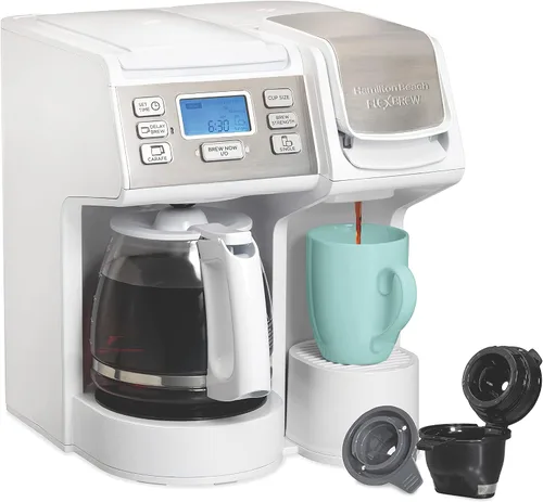 Vista 11 de Hamilton Beach FlexBrew Trio - Cafetera de goteo de 2 vías y una sola Negro