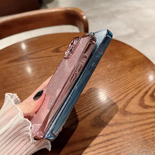 Vista 37 de Funda compatible con iPhone 11 Pro con purpurina, de lujo, linda, flexible, cubierta chapada, protección de cámara, a prueba de golpes, funda