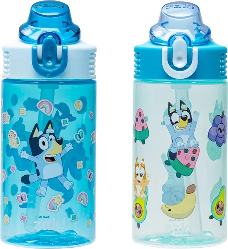 Vista 30 de Zak Designs Teenage Mutant Ninja Turtles - Botella de agua para niños para la escuela o viajes, paquete de 2 botellas de agua de plástico duradero