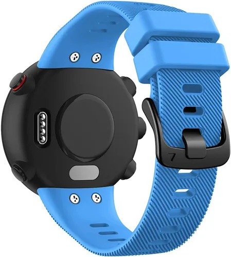Vista 21 de REYDA Correa de silicona compatible con Garmin Swim 2/Forerunner 45, suave, flexible, transpirable, correa de reloj de silicona deportiva