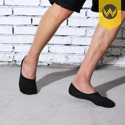 Vista 2 de Calcetines invisibles para hombre, 7 pares, algodón, fino, antideslizante, corte bajo, calcetines para hombre 6-89-1112-14