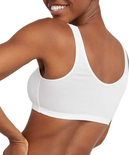 Vista 4 de Hanes womens Scoopneck Bralette Pack,Cotton Crop Top, 3-pack