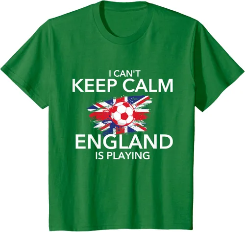 Vista 48 de I Can't Keep Calm England Is Playing - Camiseta para amantes del fútbol, Negro