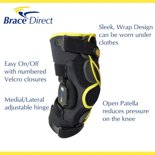 Vista 3 de KOAlign OA Unloader - Rodillera suave para dolor de rodilla, para el estilo de vida activo, osteoartritis medial o lateral, reducción de carga