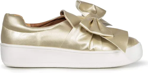 Vista 3 de J. Adams - Tenis de plataforma sin cordones con diseño de moño, cómodos y de punta cerrada - Wally
