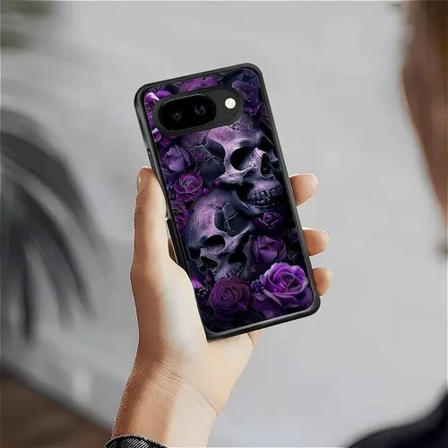 Vista 1540 de Compatible con Google Pixel 4A 5G Mobile Case Creative Acrylic Panel trasero Silicona Protección Grip especialmente diseñado para Google Pixel 4A 5G