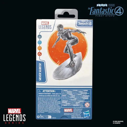 Vista 13 de Serie Marvel Legends Silver Surfer, La Primera Película de Los Cuatro Fantásticos: Figura de acción coleccionable de 6 pulgadas