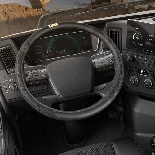 Vista 21 de Caterpillar Funda para volante ergonómica de dos tonos, agarre de piel suave.