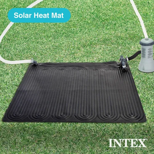 Vista 2 de Intex Calentador de agua solar con alfombrilla - Negro incluido con espumadera automática montada en la pared