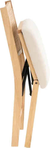 Vista 11 de Powell Kasi Silla Lateral de Comedor Plegable de Caña de Ratán Beige, Natural