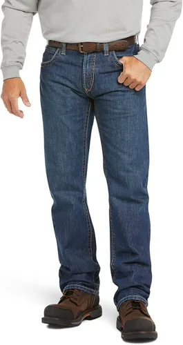 Vista 2 de Jeans para hombre Ariat, no Inflamable M5, ajuste entallado, corte recto