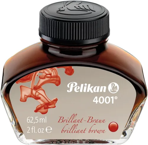 Vista 14 de Tinta embotellada Pelikan color negro brillante para plumas estilográficas, 30 ml (4001)