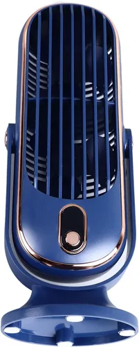 Vista 7 de Ventilador de mesa de torre de escritorio, ventilador de mesa silencioso, torre oscilante, ventilador de mesa con enchufe USB, ventilador de mesa