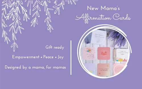 Vista 3 de Ariond - Tarjetas de afirmación de New Mama - 31 afirmaciones posparto para nuevas mamás Gift Ready for Baby Showers, Labor, Birth, Maternity