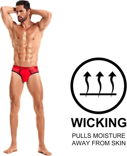 Vista 61 de SKYSPER Jock Strap Athletic Supporter para hombres Sexy Jockstrap Ropa interior masculina