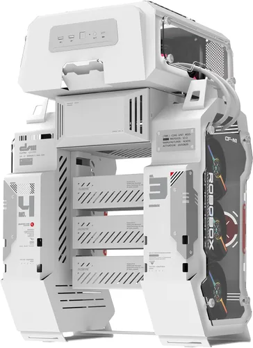Vista 12 de ALSEYE Rams2.0 - Carcasa de PC de torre media Micro-ATX/ITX MATX, panel lateral de vidrio templado, filtros de polvo de control ARGB compatibles