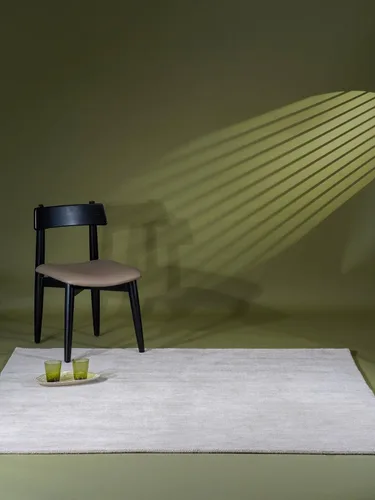 Vista 56 de Alfombras de área de lana anudadas a mano en telar, ecológicas - 10'x10', cuadradas, color aguamarina, diseño liso sólido, alfombras de área gruesas