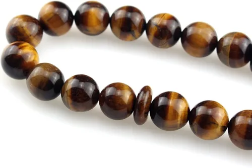 Vista 2 de Muslims Islamic 33 Dhikr Tasbeeh Tasbih - Cuentas de oración con borla, Ojo de tigre