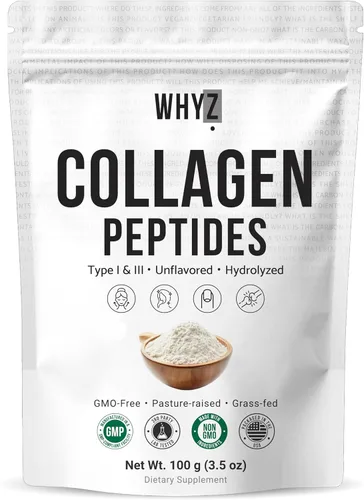 Vista 8 de Péptidos de colágeno bovino en polvo hidrolizados tipo I y III proteína, fuente criada en pastos alimentados con pasto, suplemento de colágeno sin